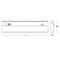 Afx 18" T5L LED Closet Light, On/Off Rocker, White, Adjustable CCT T5LAJCLT - alternate 3